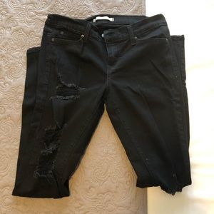 Windsor black destroyed denim